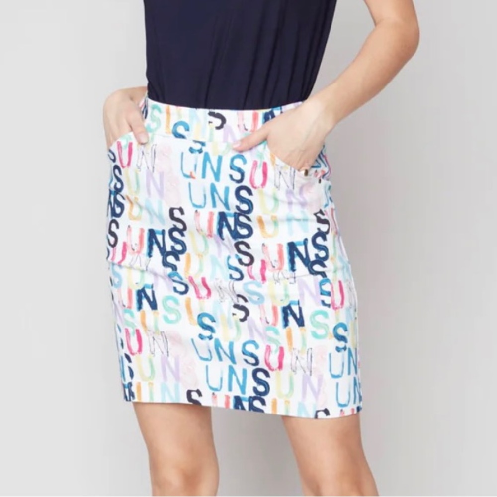 Charlie B Skort “Sun” Size 16 Fits like Lulu-b NWT